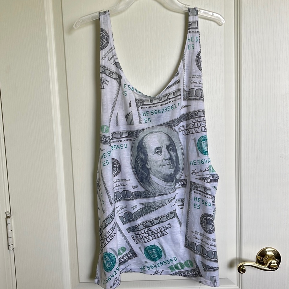 Forever 21 Money Print Women’s Tank Top Size Small